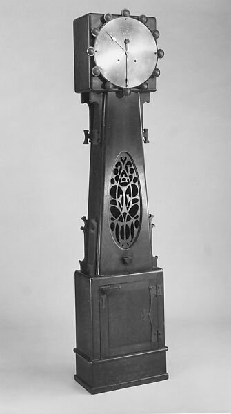 Tall Clock, Charles Rohlfs (American, Brooklyn, New York 1853–1936 Buffalo, New York), Oak, copper, American
