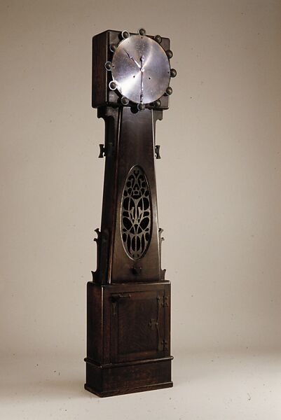 Tall Clock, Charles Rohlfs (American, Brooklyn, New York 1853–1936 Buffalo, New York), Oak, copper, American 