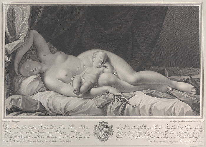 Sleeping Venus with Cupid in her lap