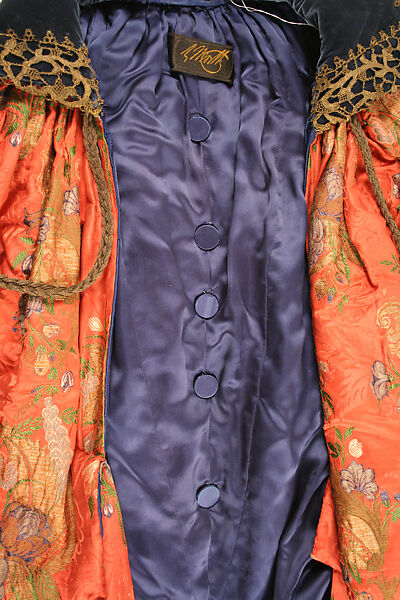 Evening coat, House of Worth (French, 1858–1956), silk, metallic thread, French