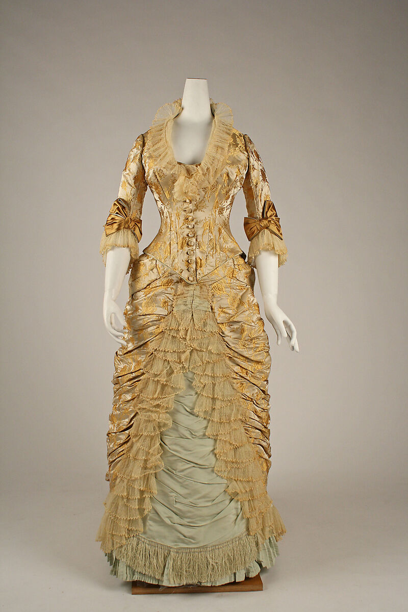 Dinner dress, House of Worth (French, 1858–1956), silk, French 