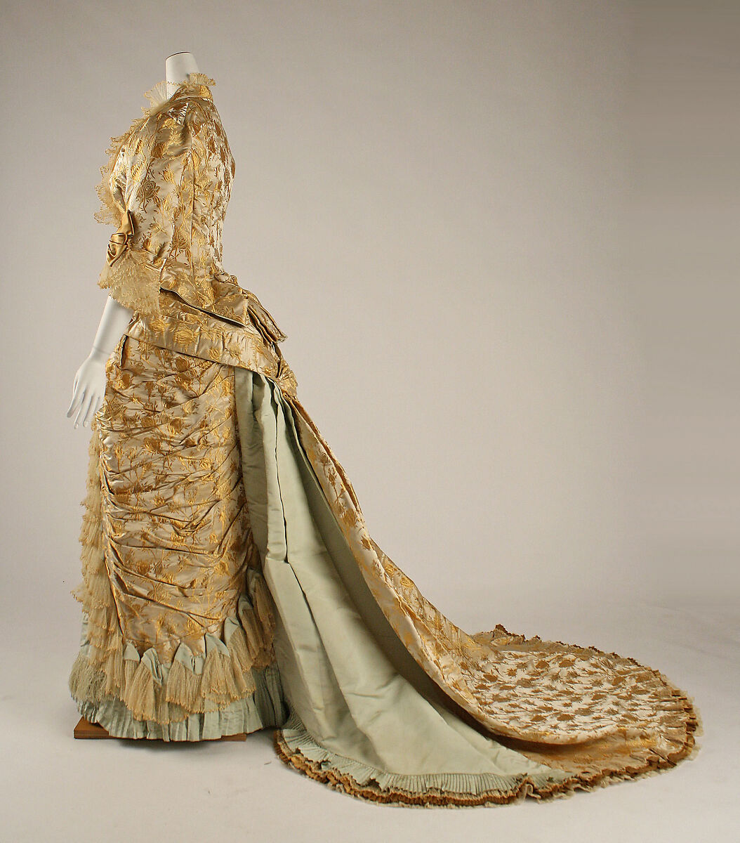 Dinner dress, House of Worth (French, 1858–1956), silk, French