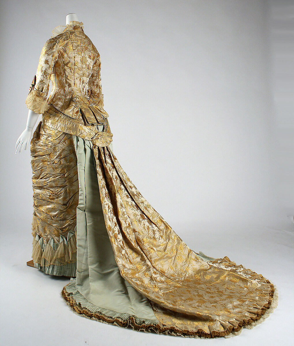 Dinner dress, House of Worth (French, 1858–1956), silk, French