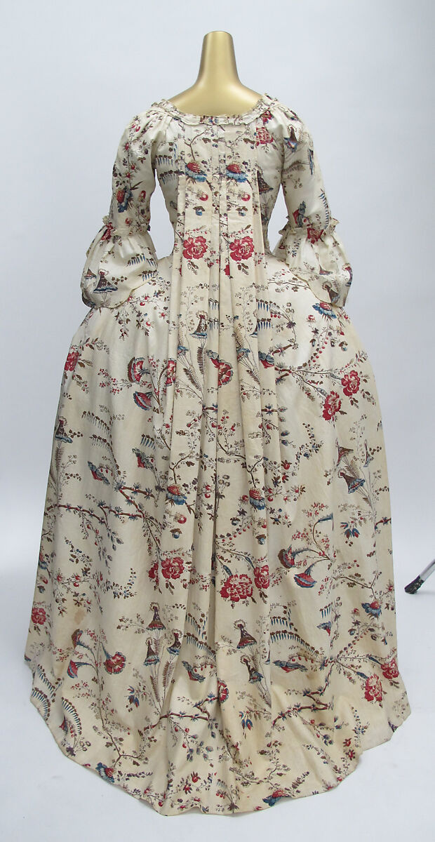 Robe à la française, cotton, French
