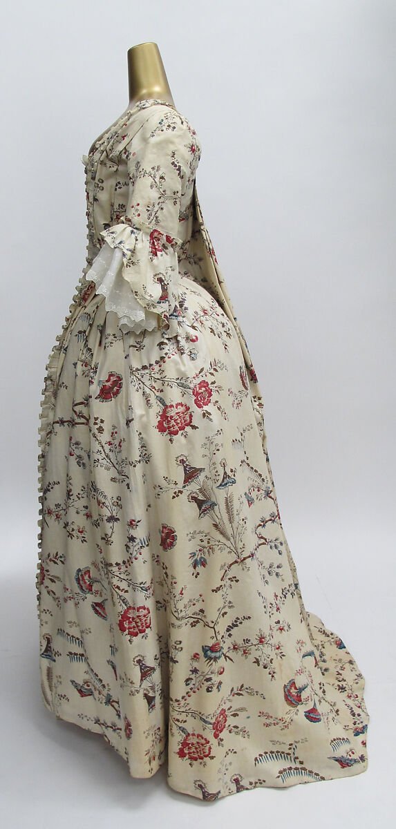 Robe à la française, cotton, French
