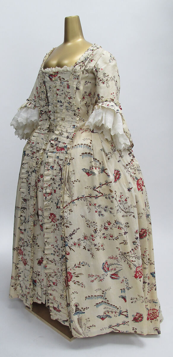 Robe à la française, cotton, French
