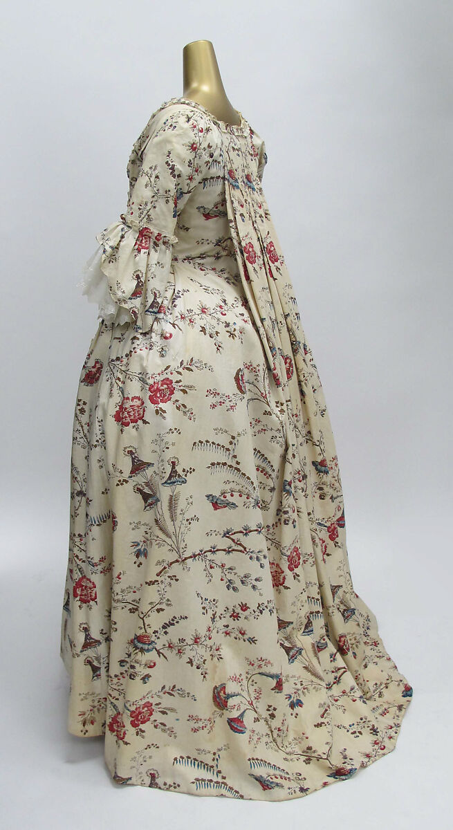 Robe à la française, cotton, French