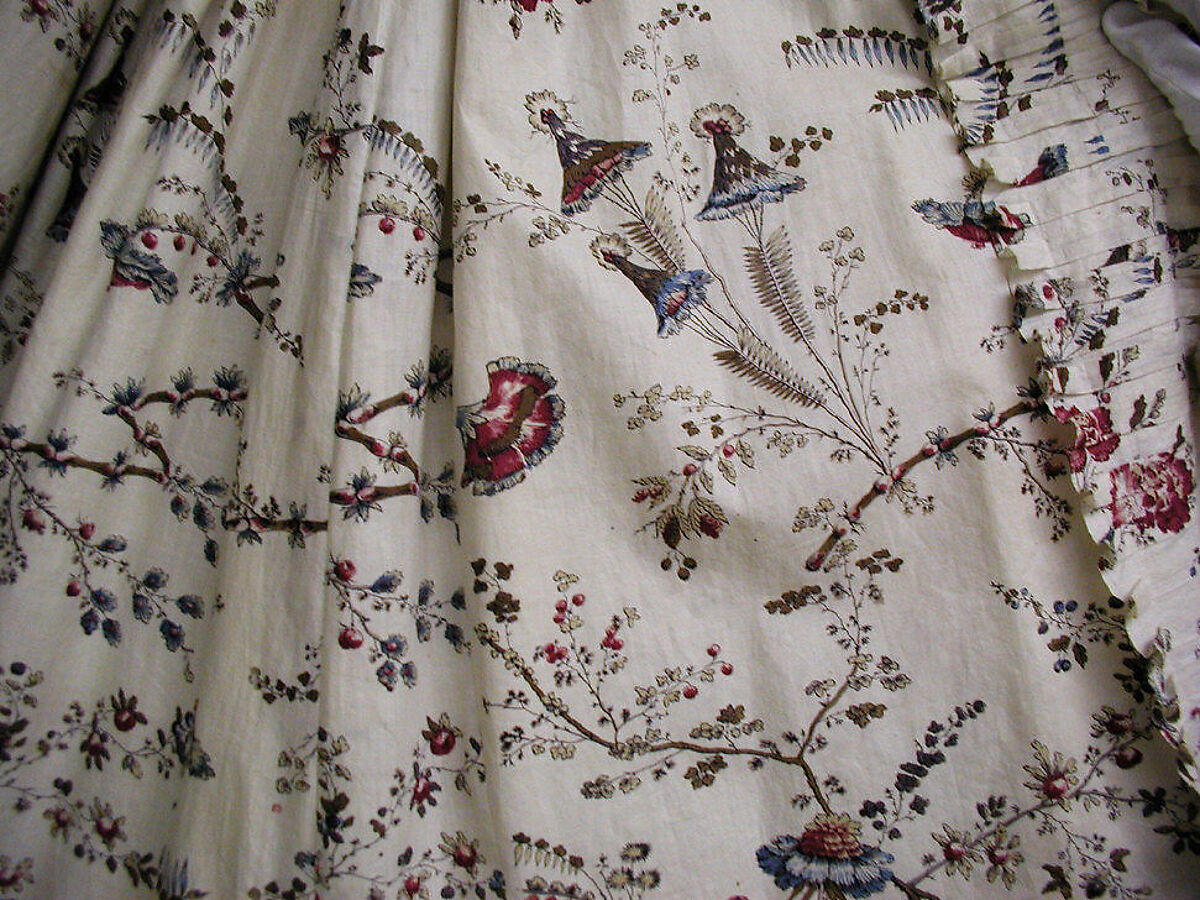 Robe à la française, cotton, French