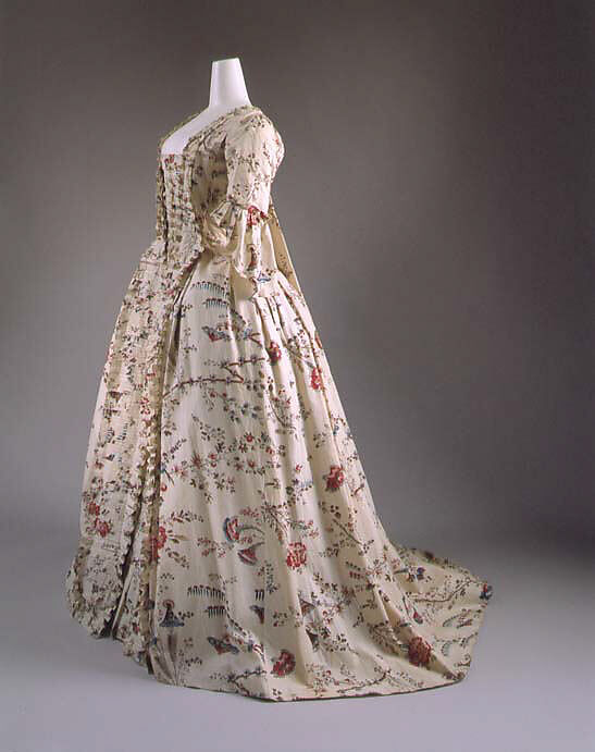 Robe à la française, cotton, French
