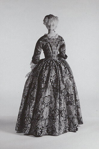 Dress, silk, British