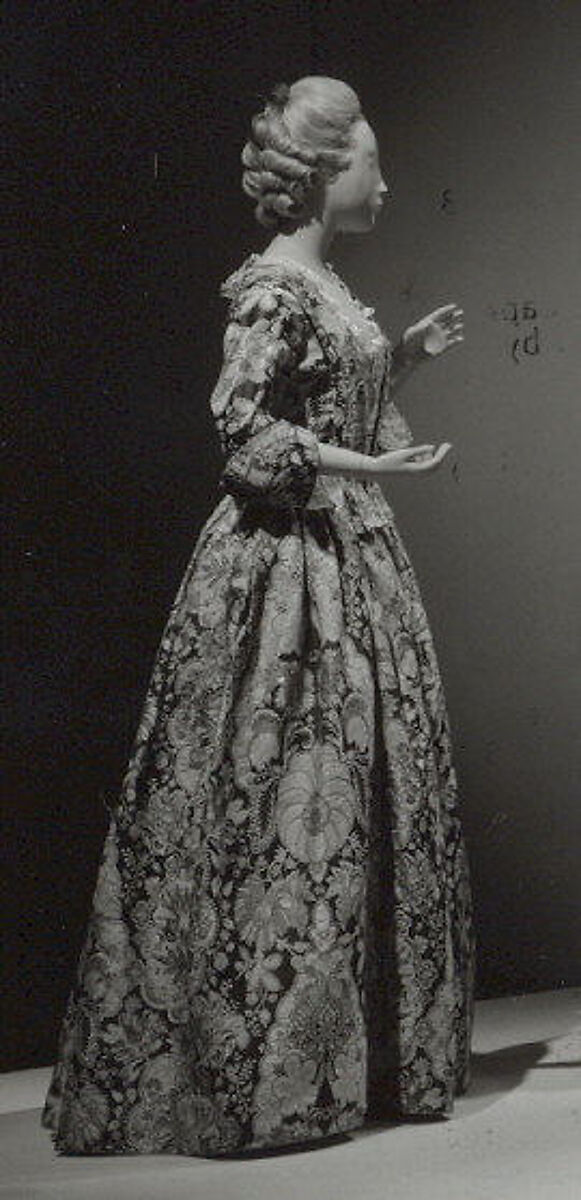 Dress, silk, British