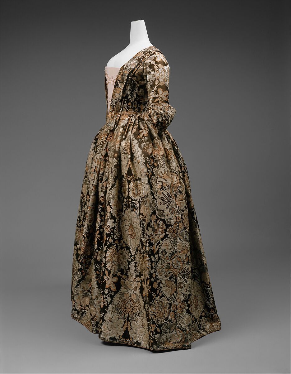 Dress, silk, British 