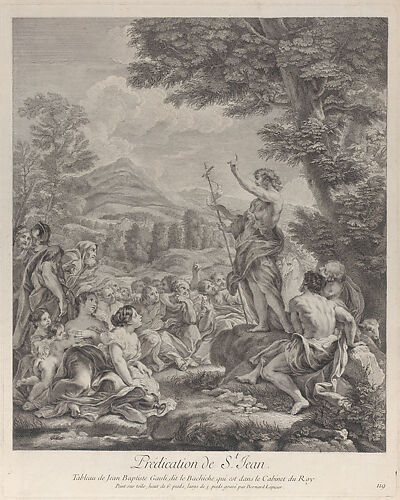 Saint John the Baptist preaching to a crowd