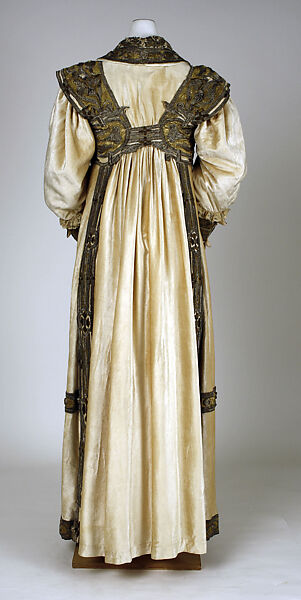 Evening coat, Francis (French), silk, cotton, metallic thread, French