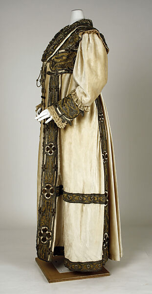Evening coat, Francis (French), silk, cotton, metallic thread, French