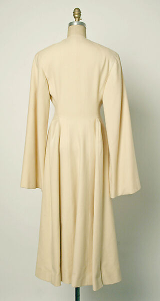 Coat, wool, silk, American or European