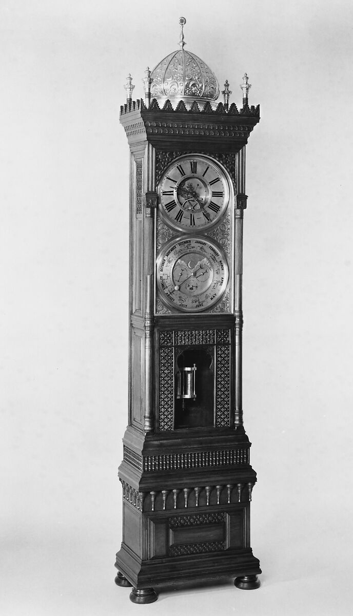 Tall Clock, Tiffany &amp; Co. (1837–present), Mahogany, brass, metal, American