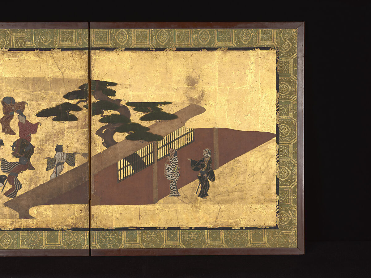 Unidentified artist - Festive Dancing at a Samurai Residence