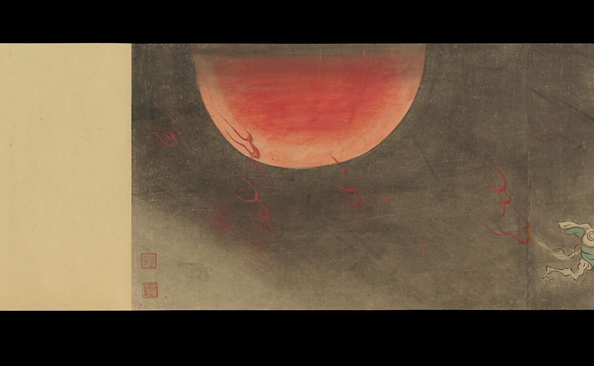 Copy of Night Parade of One Hundred Demons from the Shinjuan Collection, Mochizuki Gyokusen (Japanese, 1692–1755), Handscroll; ink and color on paper, Japan