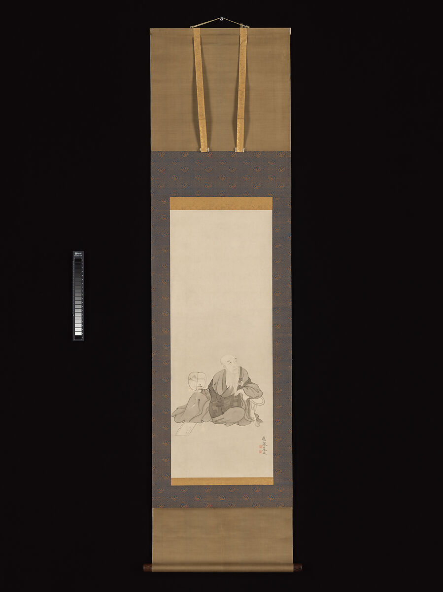 Portrait of Botanka Shōhaku, Maruyama Ōkyo 円山応挙 (Japanese, 1733–1795), Hanging scroll; ink on paper, Japan