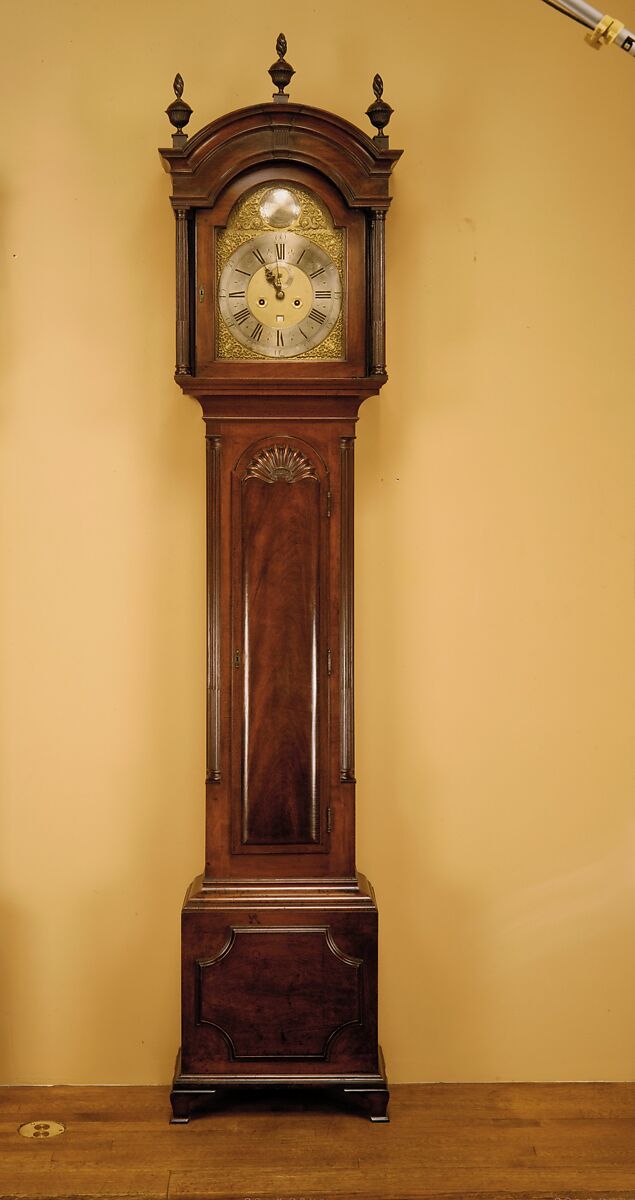Tall clock, Case by John Townsend (1732–1809), Mahogany, cherry, chestnut, oak, American