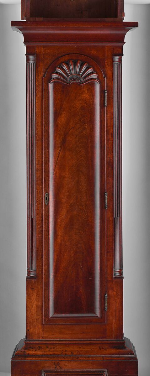 Tall clock, Case by John Townsend (1732–1809), Mahogany, cherry, chestnut, oak, American