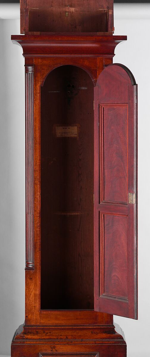 Tall clock, Case by John Townsend (1732–1809), Mahogany, cherry, chestnut, oak, American