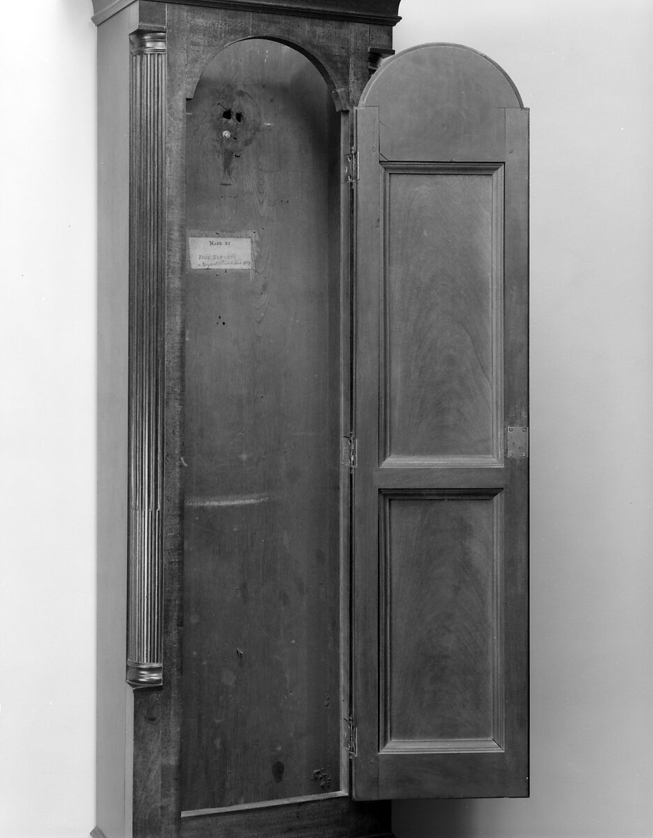 Tall clock, Case by John Townsend (1732–1809), Mahogany, cherry, chestnut, oak, American