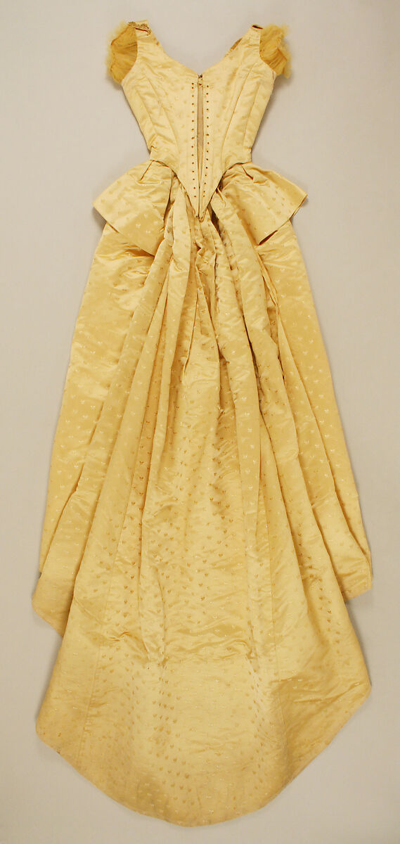 Ball gown, House of Worth (French, 1858–1956), silk, glass, metallic thread, French