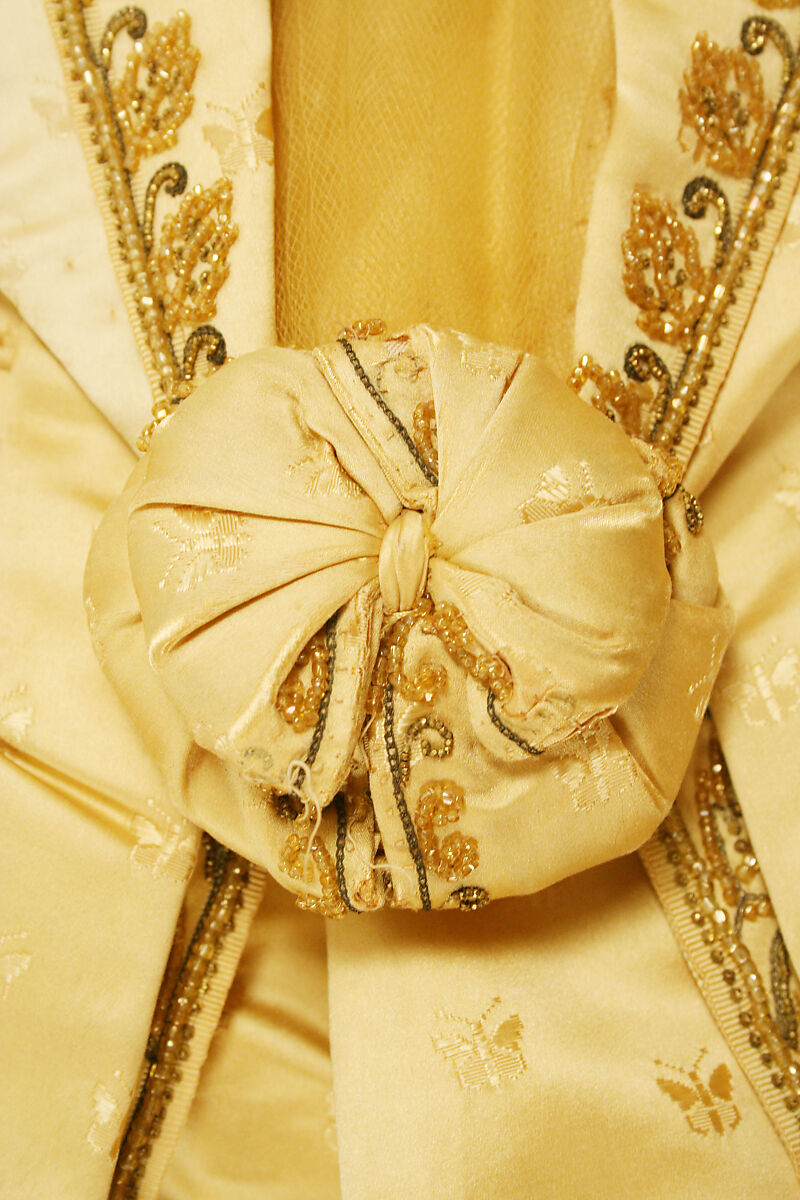 Ball gown, House of Worth (French, 1858–1956), silk, glass, metallic thread, French