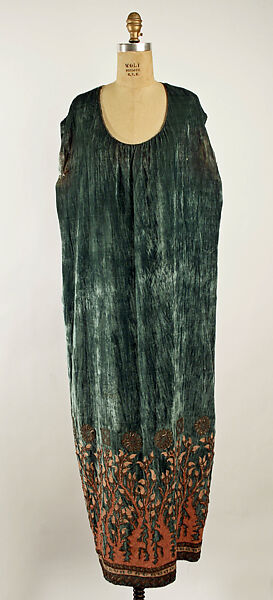 Evening dress, Babani (French, active ca. 1894–1940), silk, metallic thread, French 