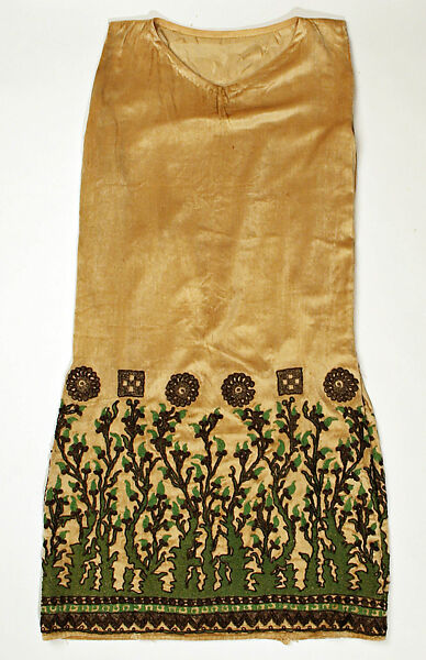 Evening dress, Babani (French, active ca. 1894–1940), silk, metallic thread, French 