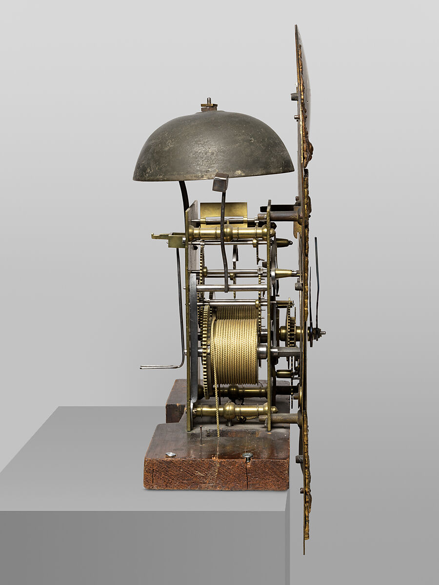 Tall Clock, Joseph Ward (active ca. 1740–60), Japanned white pine; brass, iron, glass, American