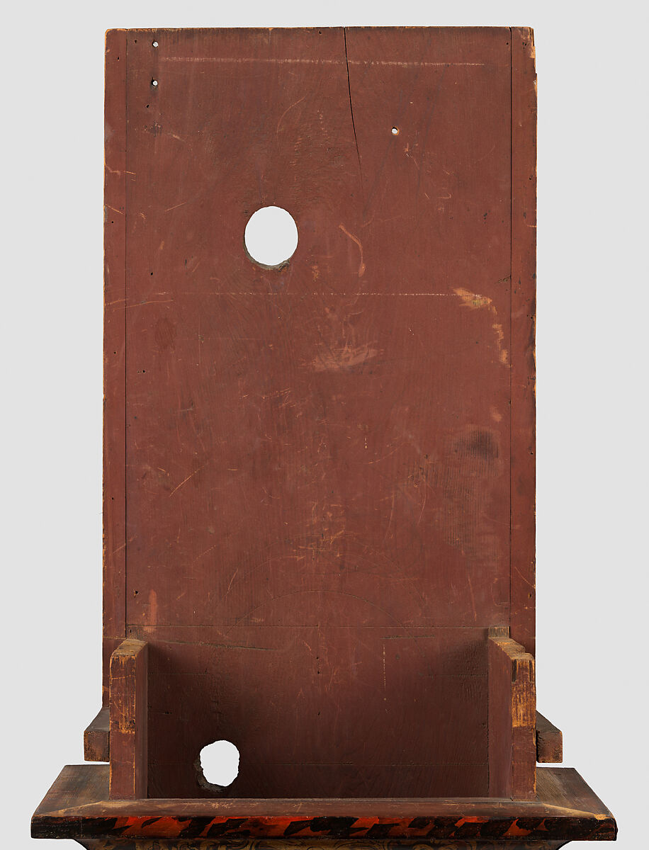 Tall Clock, Joseph Ward (active ca. 1740–60), Japanned white pine; brass, iron, glass, American