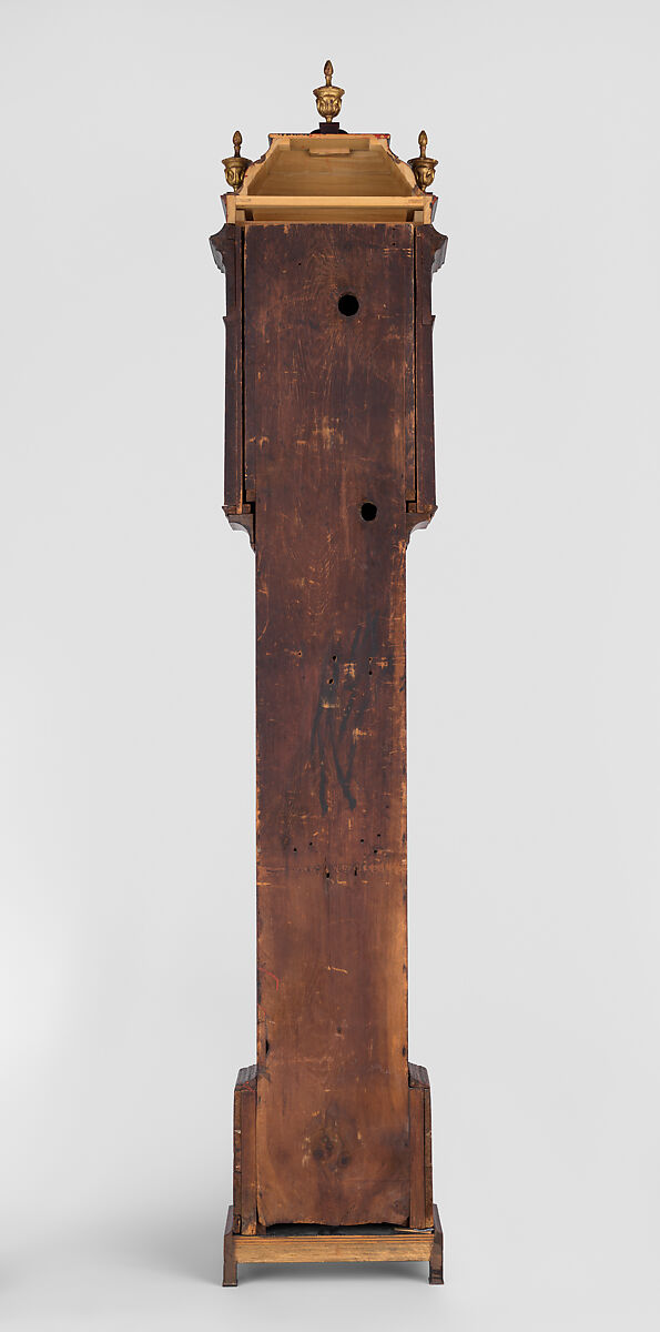 Tall Clock, Joseph Ward (active ca. 1740–60), Japanned white pine; brass, iron, glass, American