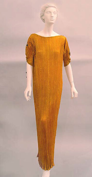 "Delphos", Fortuny (Italian, founded 1906), silk, glass, Italian 