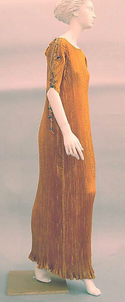 "Delphos", Fortuny (Italian, founded 1906), silk, glass, Italian