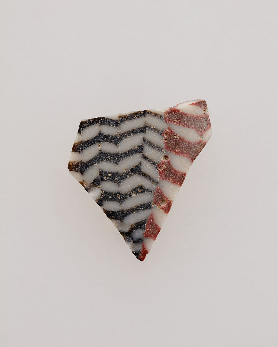 Fragment of mosaic mold-made bowl, Glass