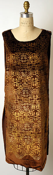 Evening dress, Gallenga (Italian, 1918–1974), silk, glass, Italian 