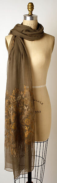 Scarf, Gallenga (Italian, 1918–1974), silk, Italian 