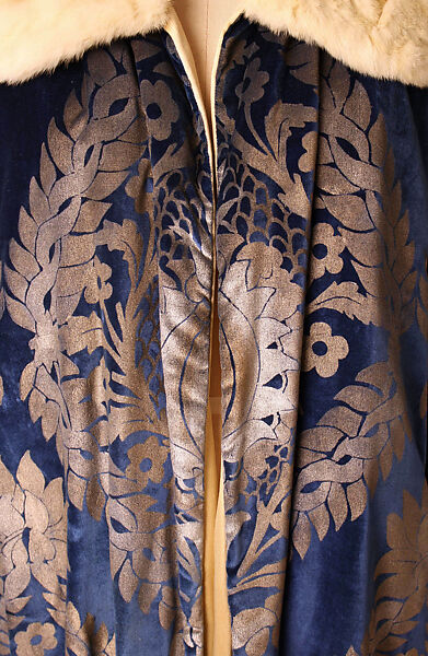 Evening coat, Gallenga (Italian, 1918–1974), silk, fur, Italian