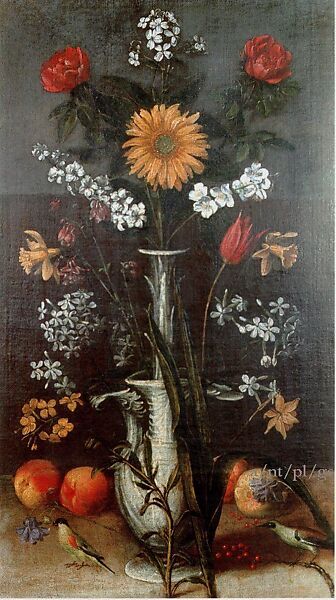 Flowers in a Grotesque Vase, Orsola Maddalena Caccia (Italian, Moncalvo 1596–1676 Moncalvo), Oil on canvas