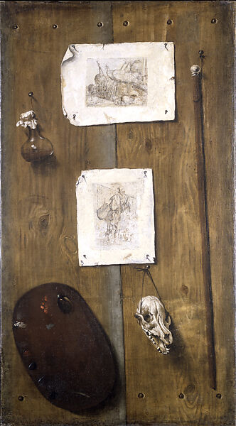 Trompe l'Oeil, Marcos Correa (Spanish, 1646–active until early 18th century), Oil on canvas 