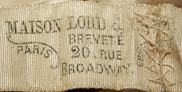 Dinner dress, Lord &amp; Taylor (American, founded 1826), silk, glass, American