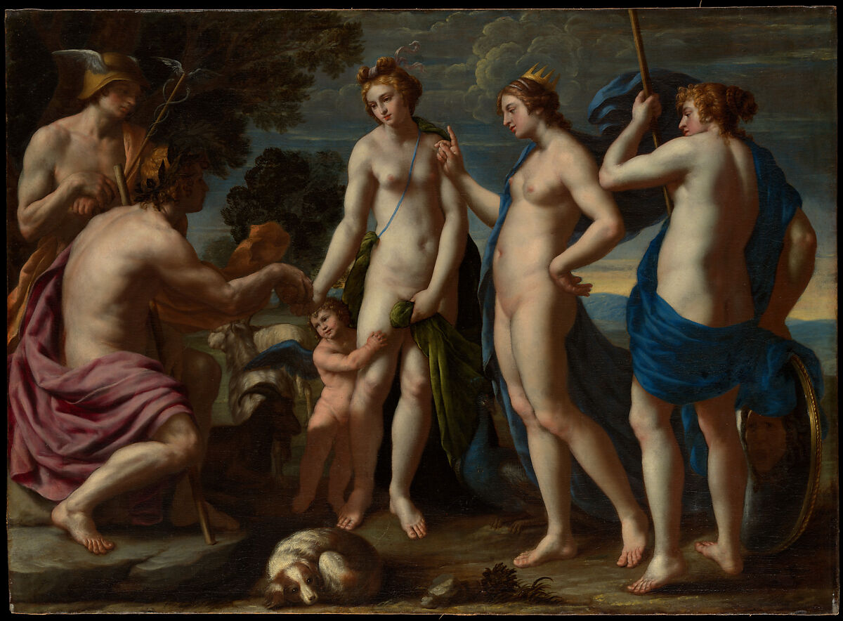 Judgment of Paris, Alessandro Turchi (Italian, Verona 1578–1649 Rome), Oil on canvas 