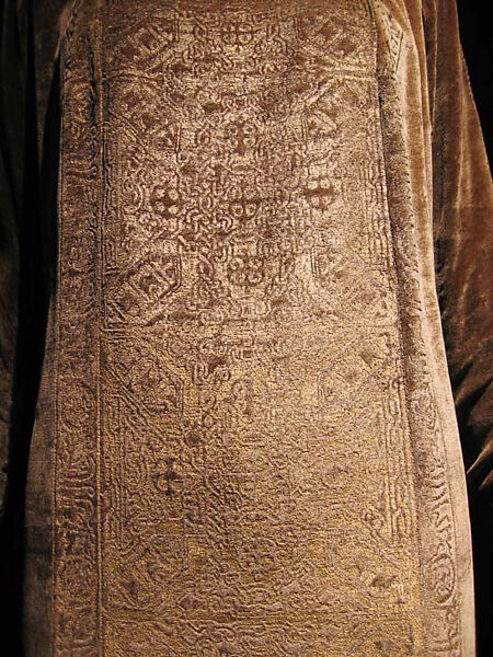 Evening dress, Fortuny (Italian, founded 1906), silk, glass, Italian