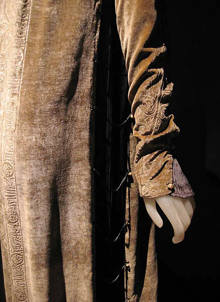 Evening dress, Fortuny (Italian, founded 1906), silk, glass, Italian