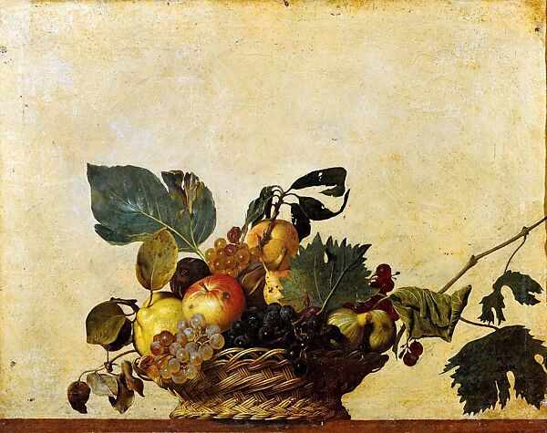 Basket of Fruit, Bartolomeo Cavarozzi (Italian, Viterbo 1587–1625 Rome), Oil on canvas