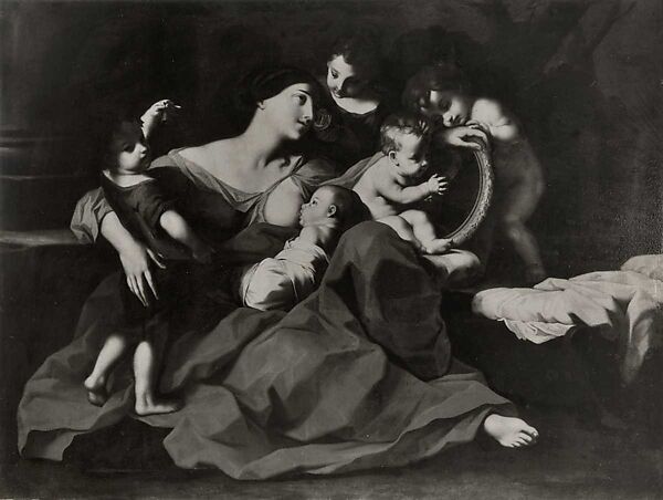 Charity, Carlo Cignani (Italian, Bologna 1628–1719 Forlì), Oil on copper