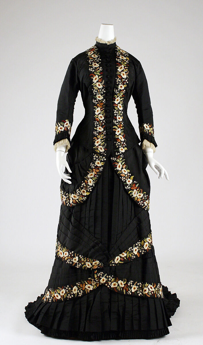 Dinner dress, Mon. Vignon (French), silk, cotton, French 